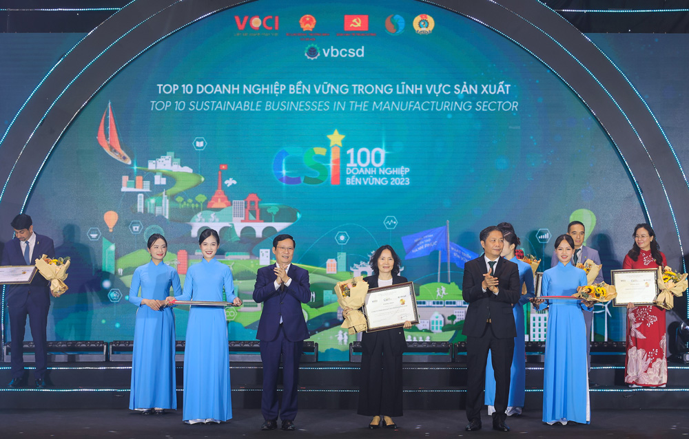 HEINEKEN Việt Nam được công nhận là một trong 3 doanh nghiệp phát triển  bền vững nhất Việt Nam năm thứ 8 liên tiếp