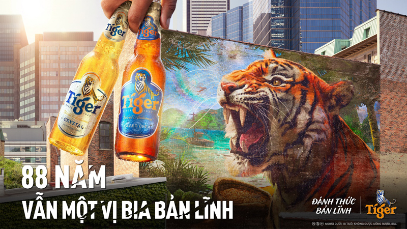 “88 years – Always with the same bold taste” – Tiger® Beer’s anniversary campaign