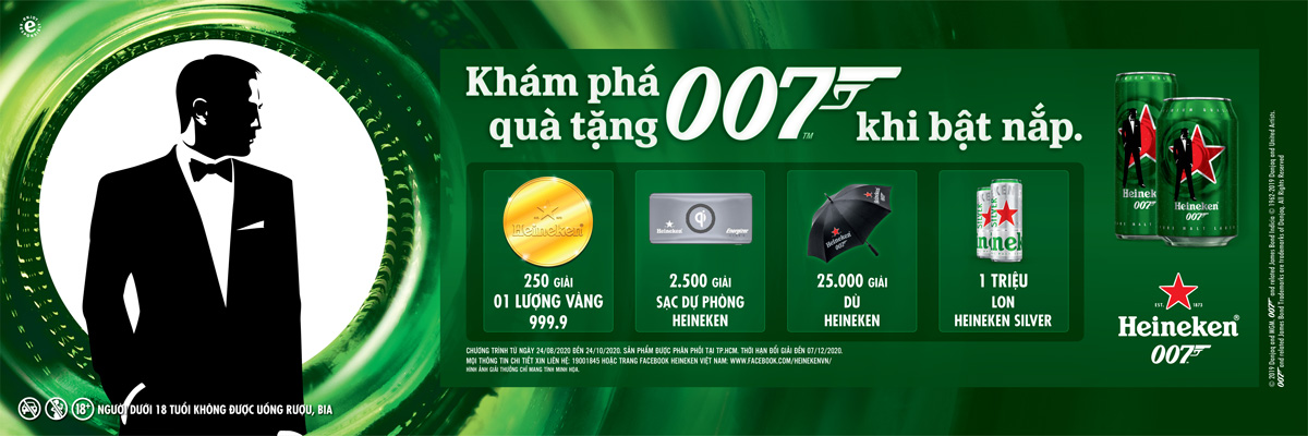 Chương trình “Khám phá quà tặng 007 khi bật nắp.” với hàng triệu quà tặng hấp dẫn.