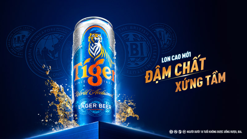 Tiger Beer presents new sleek can with bold taste, classy look